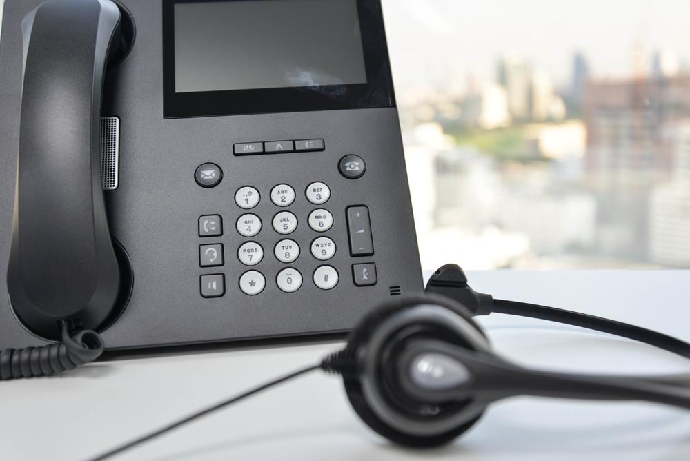 IP phone and a headset