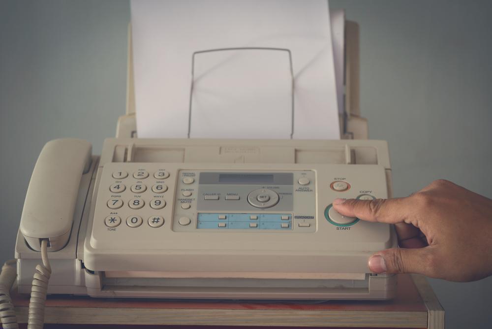 old fax machine